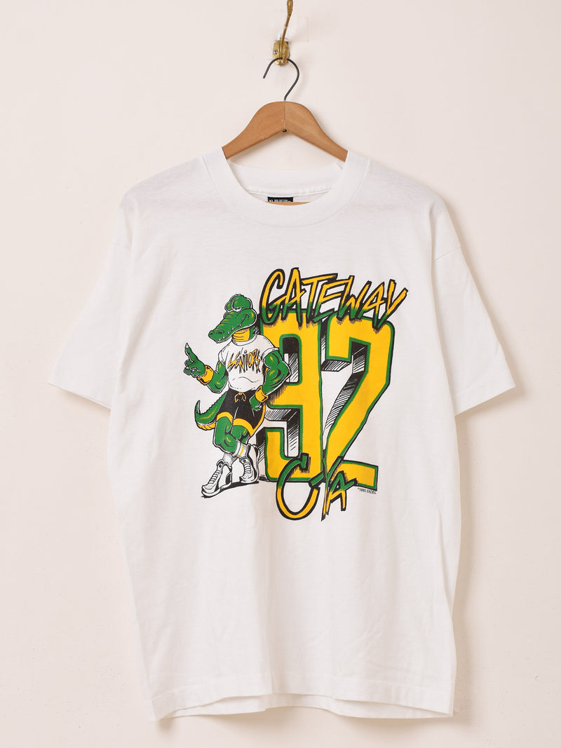 80s 90s USA製ガレッジプリントTシャツ 90's〜 アメリカ製 GATEWAY 卒業記念 カレッジプリントTシャツ – 古着