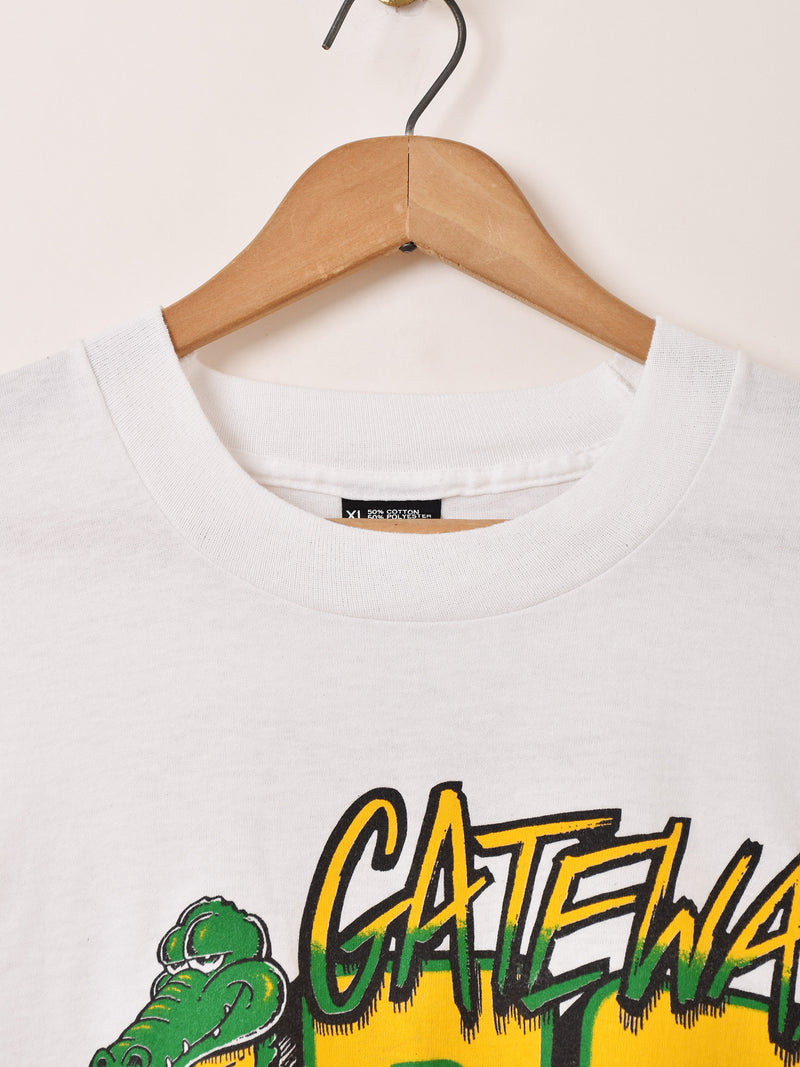 90's〜 アメリカ製 GATEWAY 卒業記念 カレッジプリントTシャツ – 古着