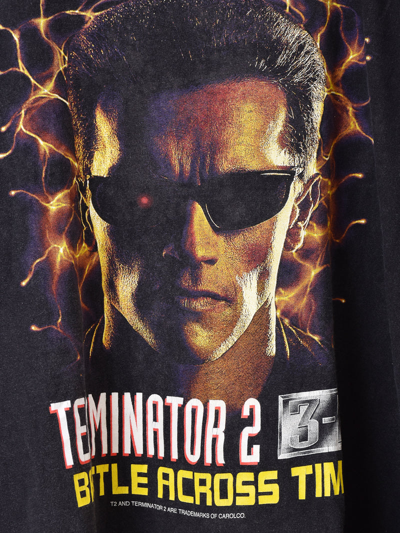 90's〜00's アメリカ製 TERMINATOR 2:3-D プリントTシャツ – 古着屋Top