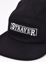 【2色展開】ウール パッチ刺繍 ジェットキャップ「STRAYER」