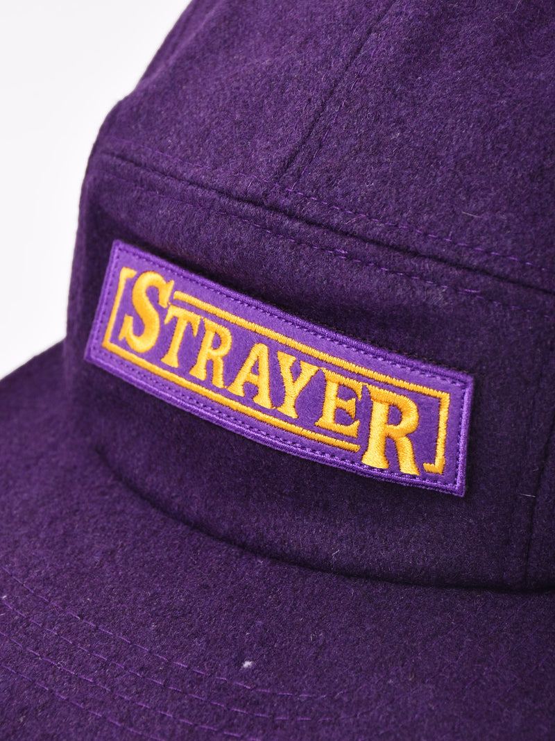 【2色展開】ウール パッチ刺繍 ジェットキャップ「STRAYER」