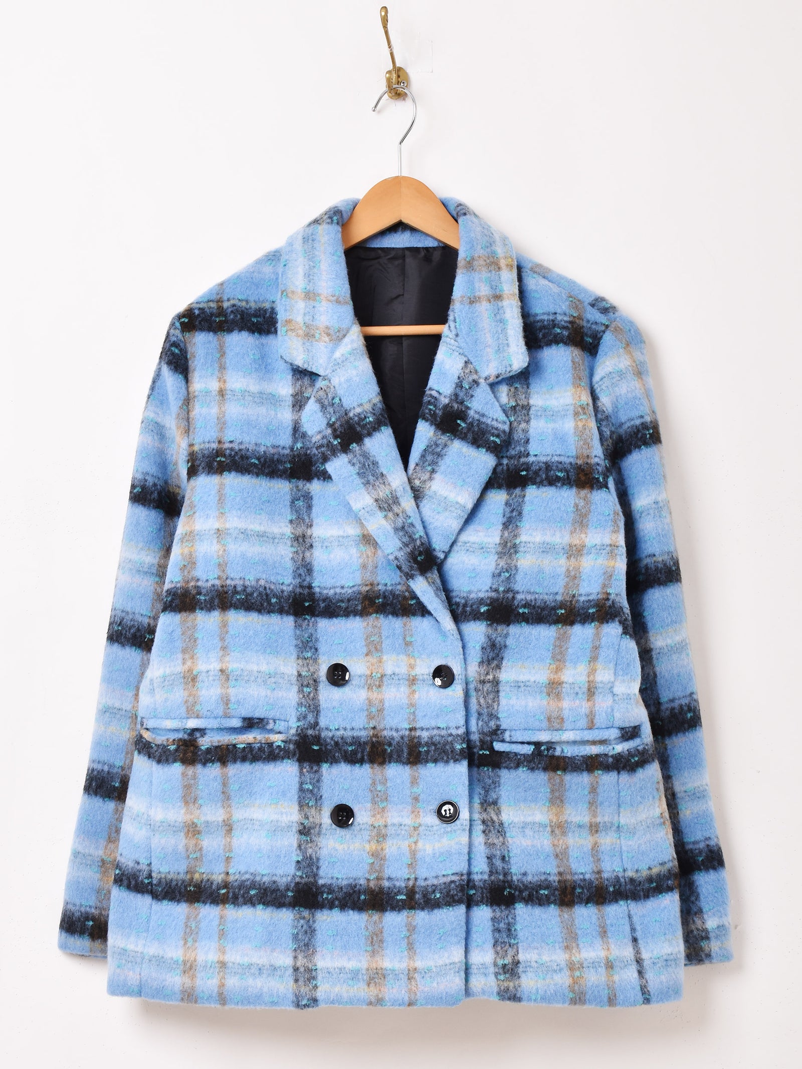 A.Y.　マディソンブルー グレンチェックコート マディソンブルー ロングコート グレンチェック サイズ0 MADISONBLUE