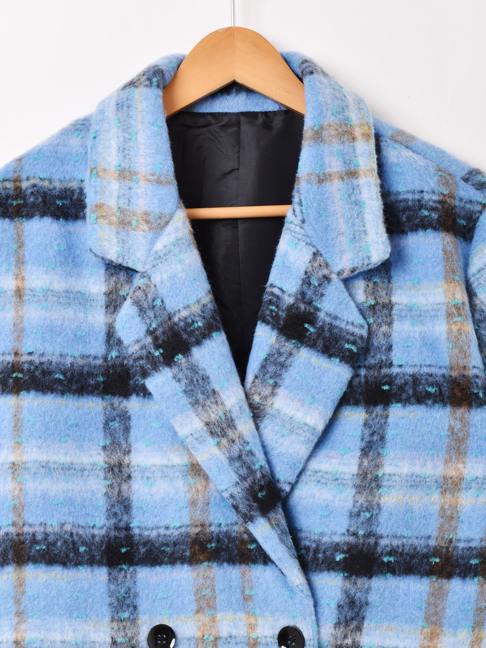 2色展開】Meridian チェック柄 ショートコート – 古着屋Top of the