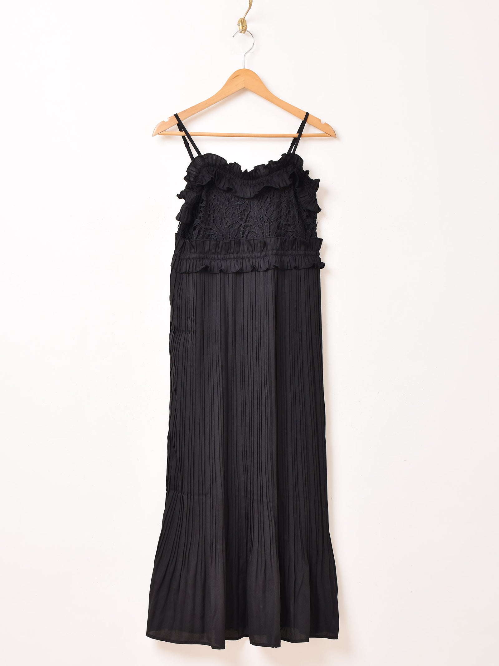 4色展開】Meridian レース フリル キャミソールワンピース – 古着屋Top