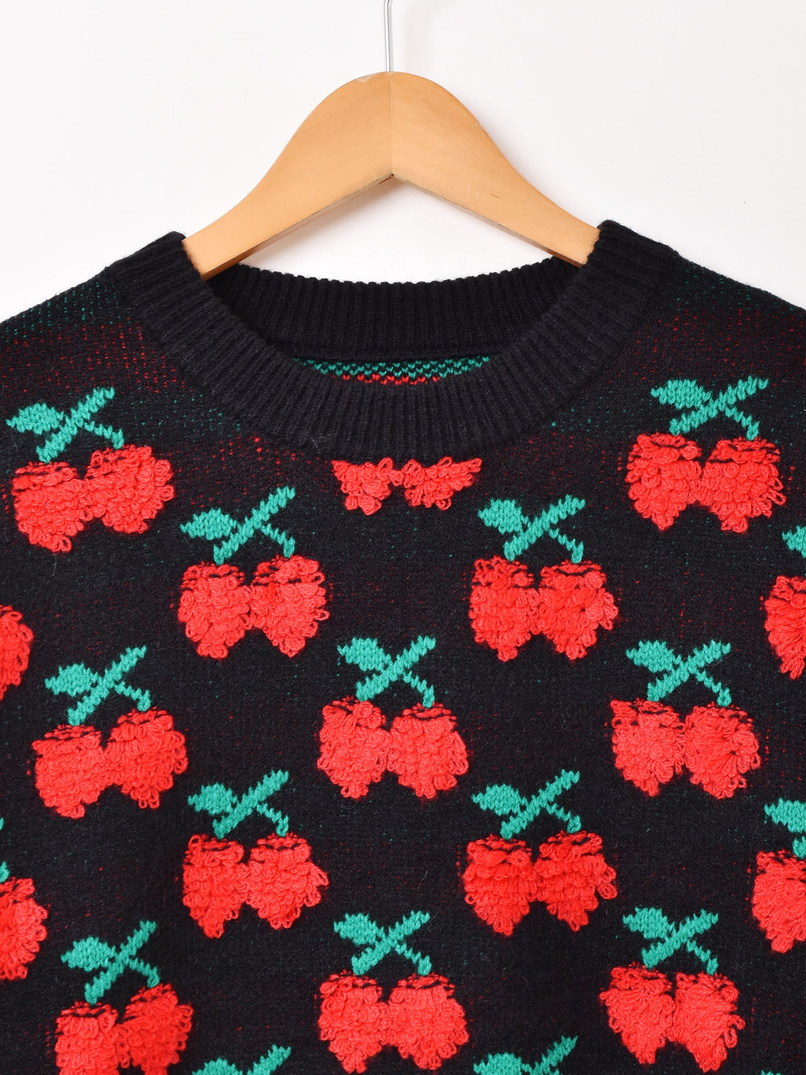 Meridian チェリー柄 セーター – 古着屋Top of the Hillのネット通販サイト