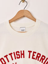 【2色展開】Backers フロッキープリント Tシャツ「SCOTTISH TERRIER」