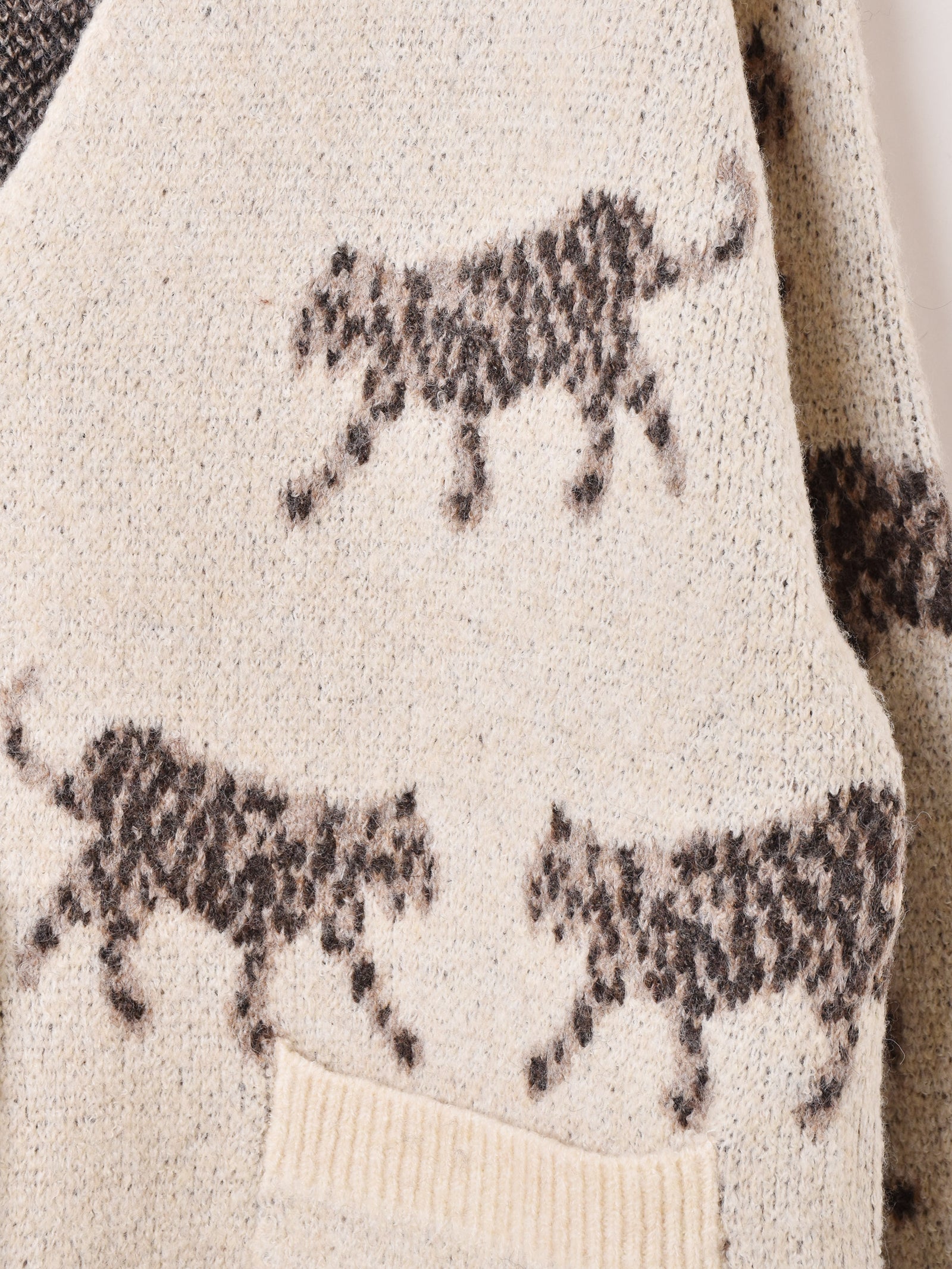 2色展開】Meridian アニマル バイカラー カーディガン – 古着屋Top of