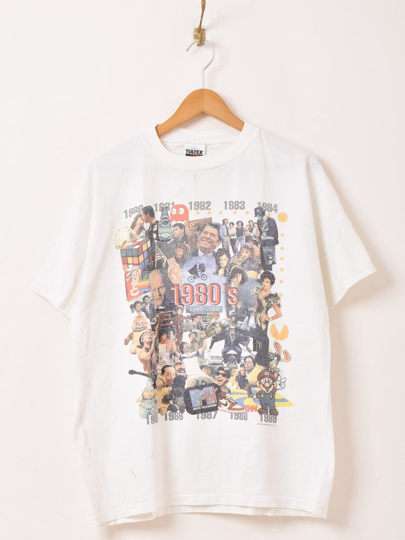 1999年製 80's ヒストリー プリントTシャツ – 古着屋Top of the Hillの