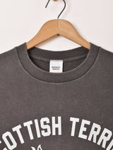 【2色展開】Backers フロッキープリント Tシャツ「SCOTTISH TERRIER」
