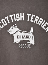 【2色展開】Backers フロッキープリント Tシャツ「SCOTTISH TERRIER」