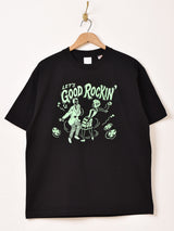 【2色展開】 プリントTシャツ「GOOD ROCKIN」