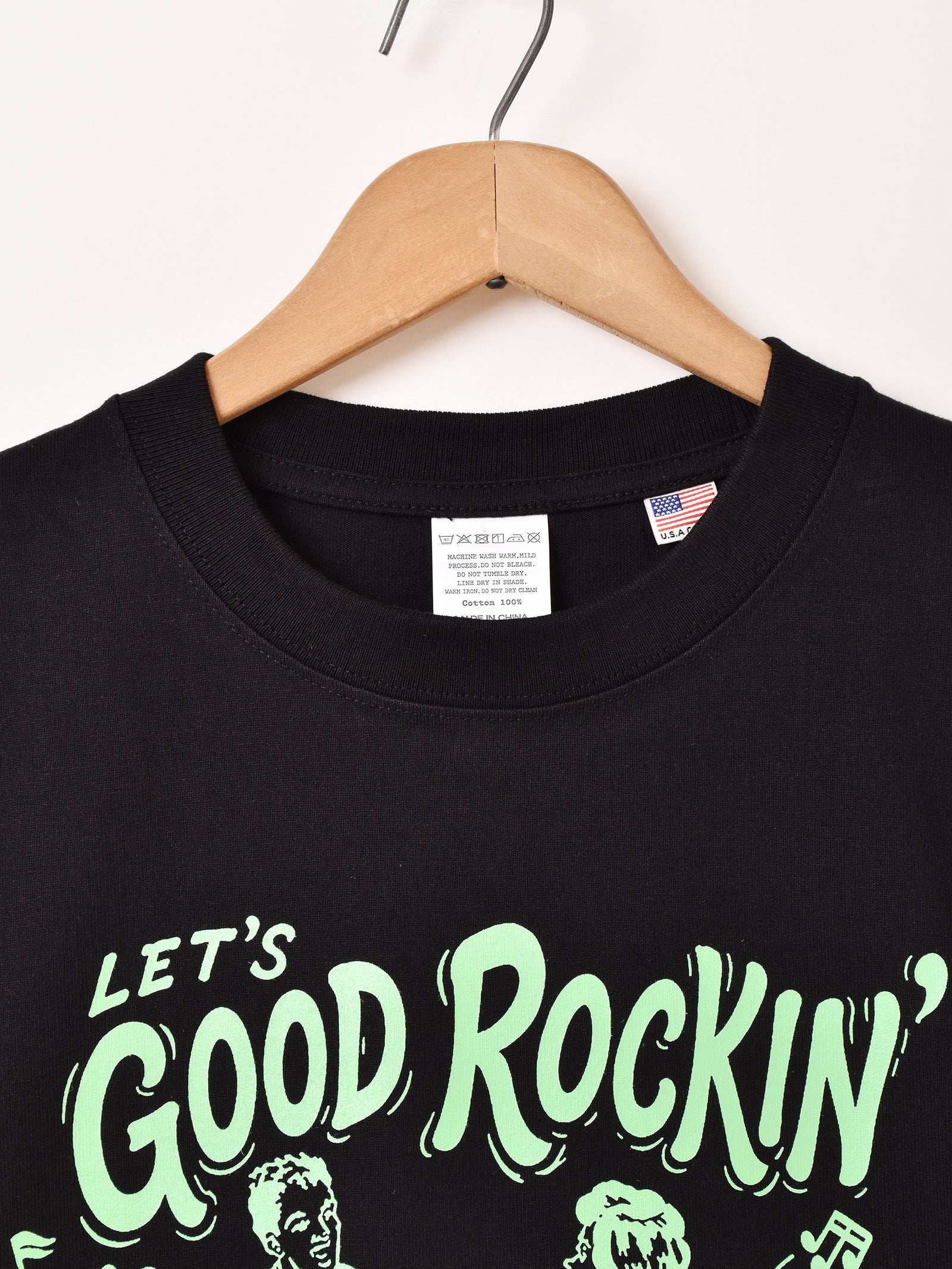 2色展開】 プリントTシャツ「GOOD ROCKIN」 – 古着屋Top of the Hillの