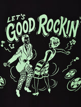【2色展開】 プリントTシャツ「GOOD ROCKIN」