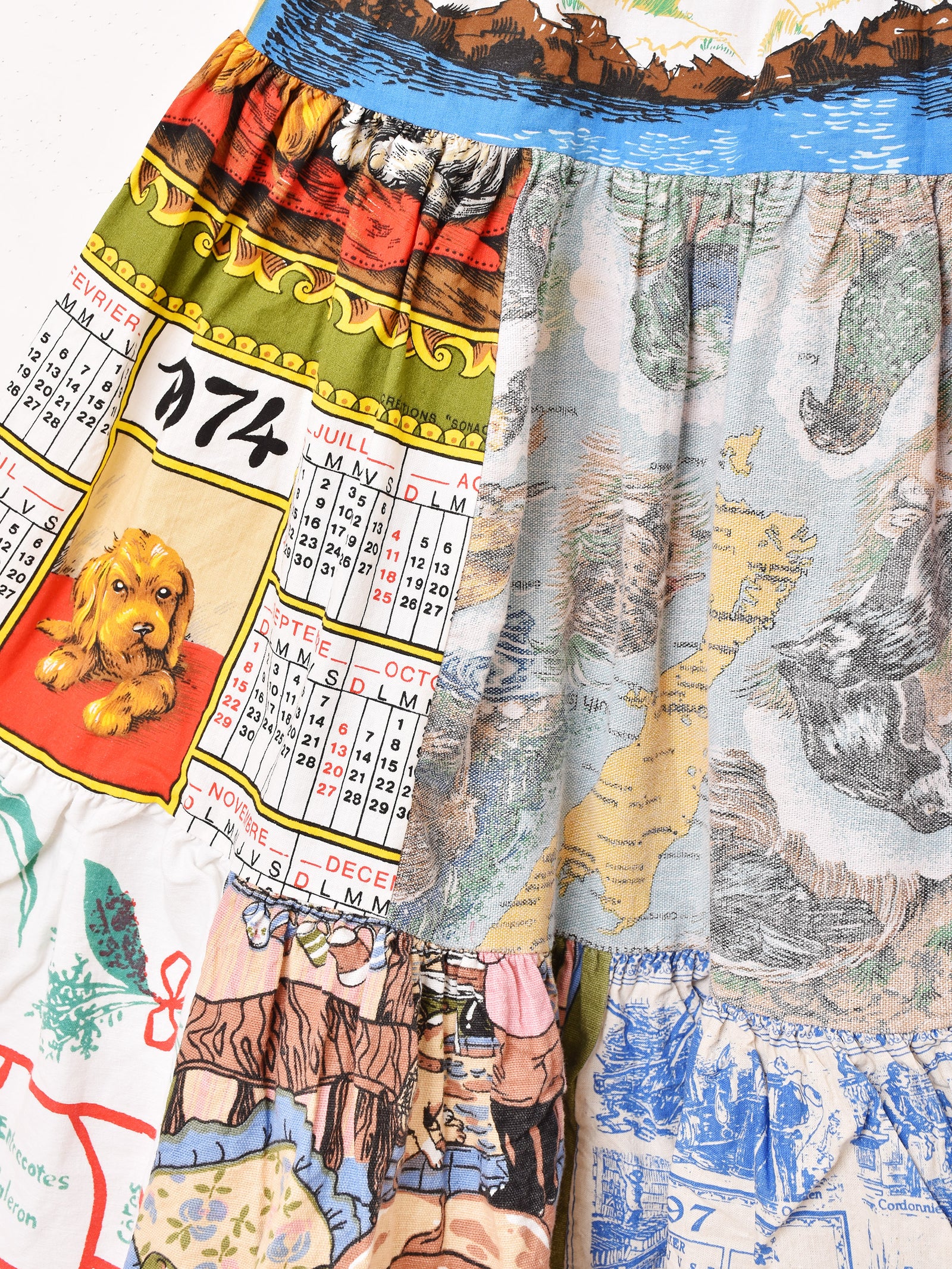 Emerald Motel リメイク パッチワーク カレンダー スカート – 古着屋