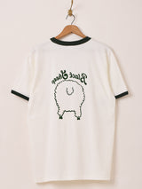 【2色展開】 プリント リンガーTシャツ「Black Sheep」