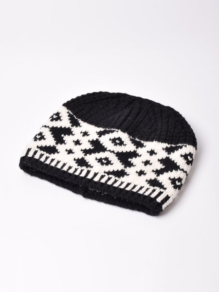 2色展開】ネイティブ柄 ニットキャップ – 古着屋Top of the Hillの