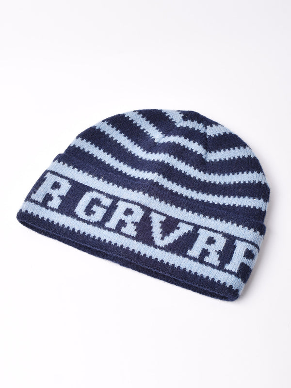 【2色展開】ボーダー柄 ニットキャップ「GRVRPR」