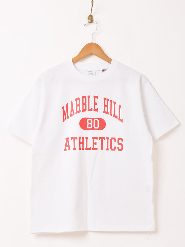 プリントTシャツ 「MARBLE HILL ATHLETICS 80」