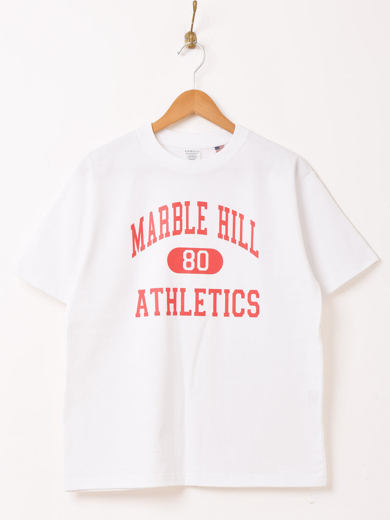 プリントTシャツ 「MARBLE HILL ATHLETICS 80」