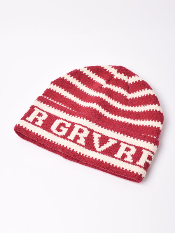 【2色展開】ボーダー柄 ニットキャップ「GRVRPR」