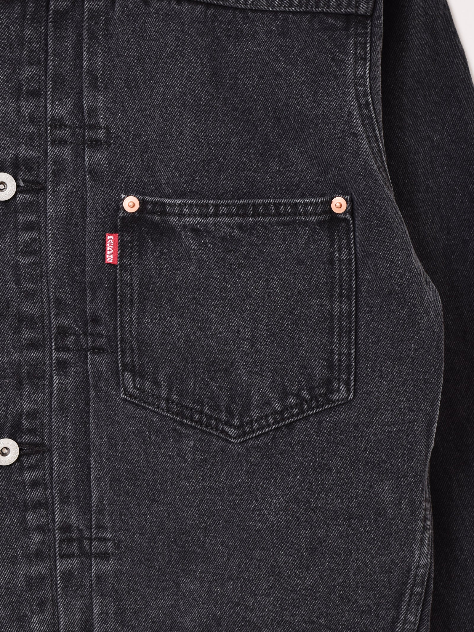 Backers 1stタイプ ブラックデニムジャケット – 古着屋Top of the Hill