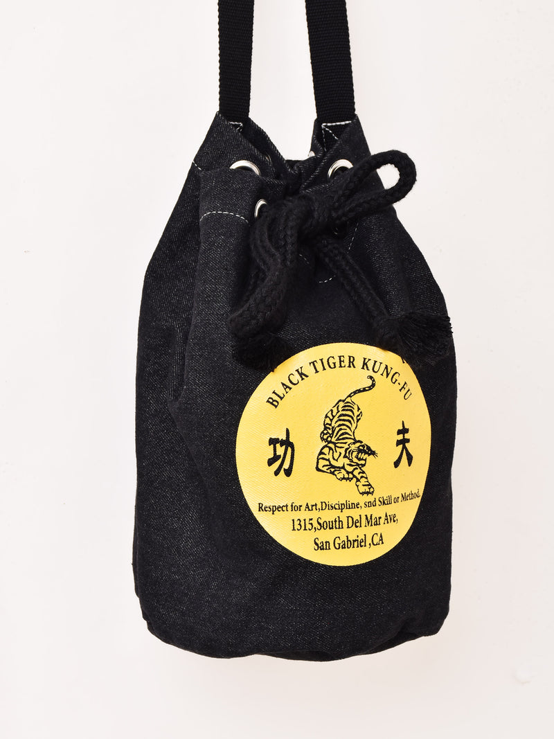巾着 バッグ「BLACK TIGER KUNG-FU」