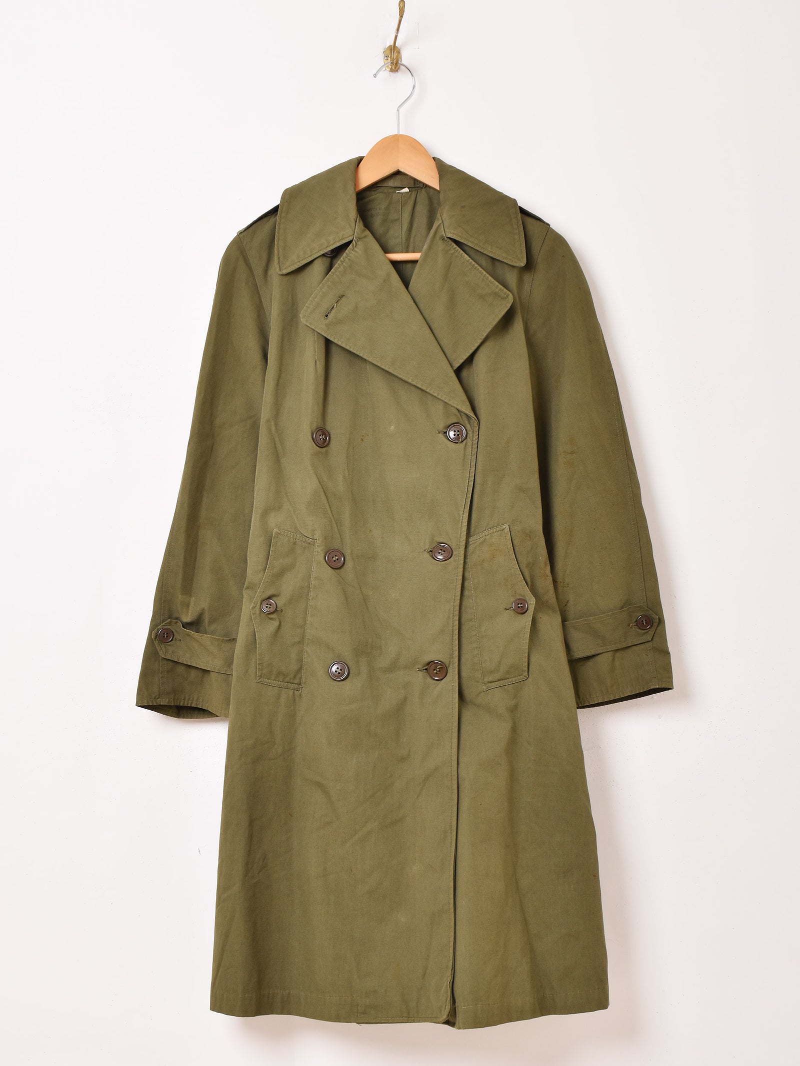 ビンテージ　USARMY M-54 トレンチコート　ライナーなし US ARMY M-54 トレンチコート – 古着屋Top of the Hillのネット