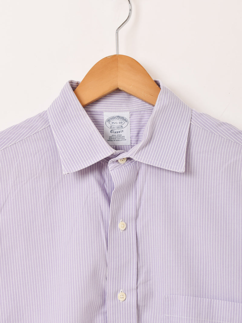 "BrooksBrothers" ストライプ 長袖シャツ