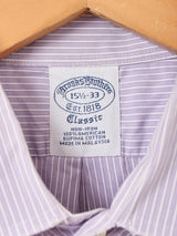 "BrooksBrothers" ストライプ 長袖シャツ