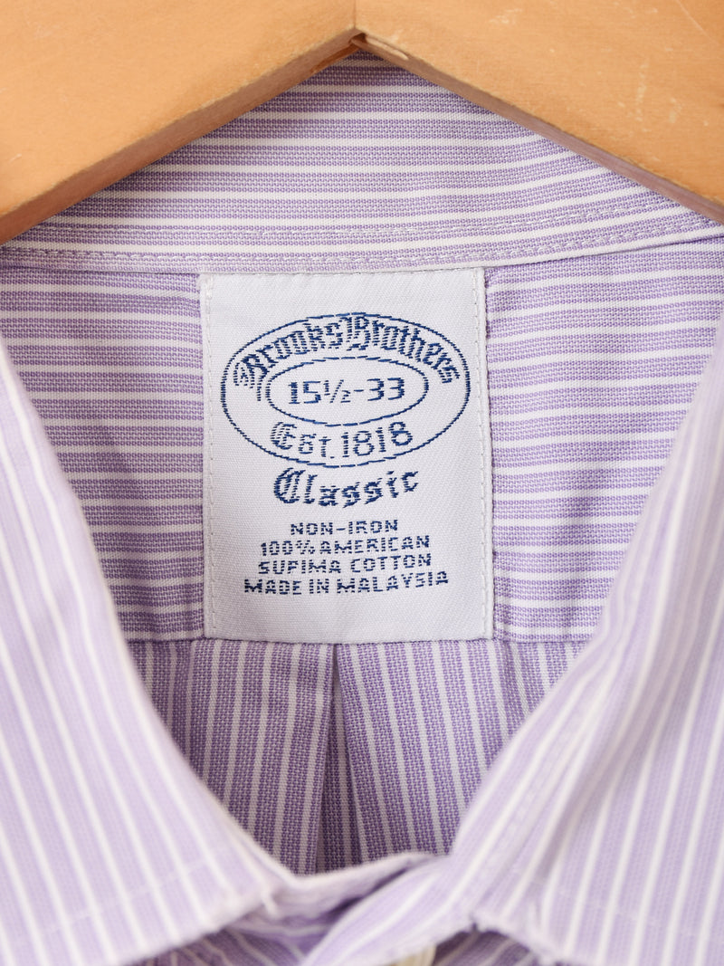 "BrooksBrothers" ストライプ 長袖シャツ