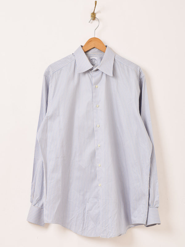 90's アメリカ製 "BrooksBrothers" ストライプ 長袖シャツ