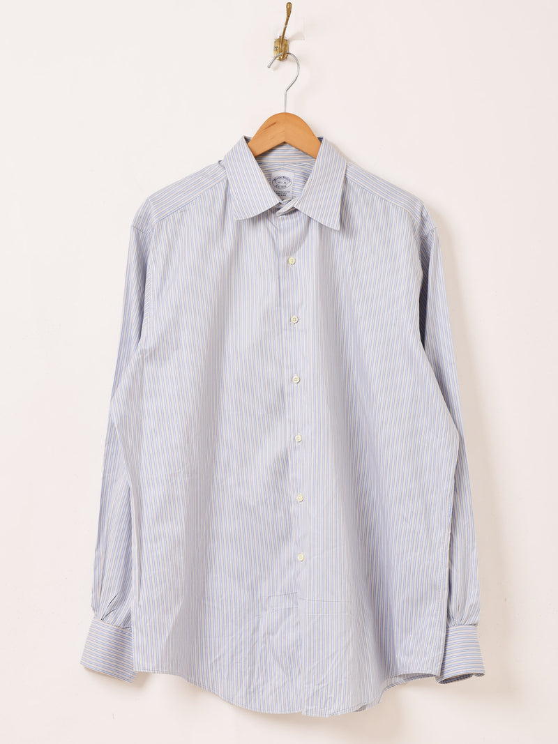 90's アメリカ製 "BrooksBrothers" ストライプ 長袖シャツ