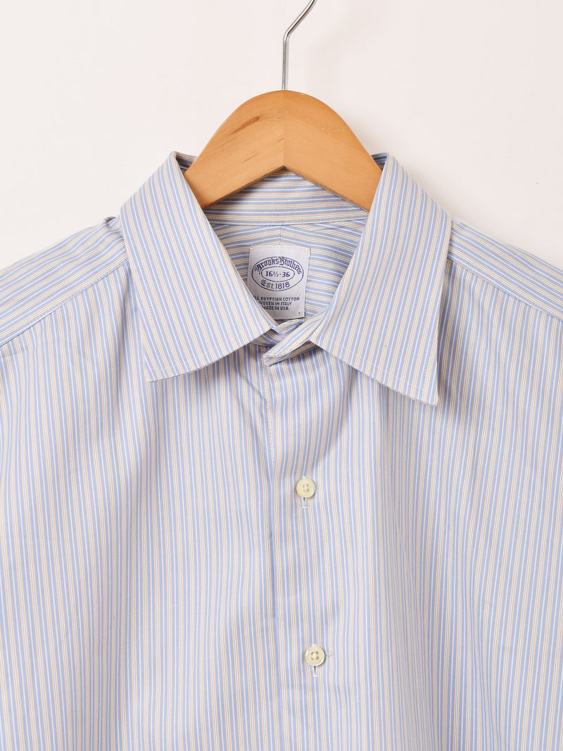 90's アメリカ製 "BrooksBrothers" ストライプ 長袖シャツ