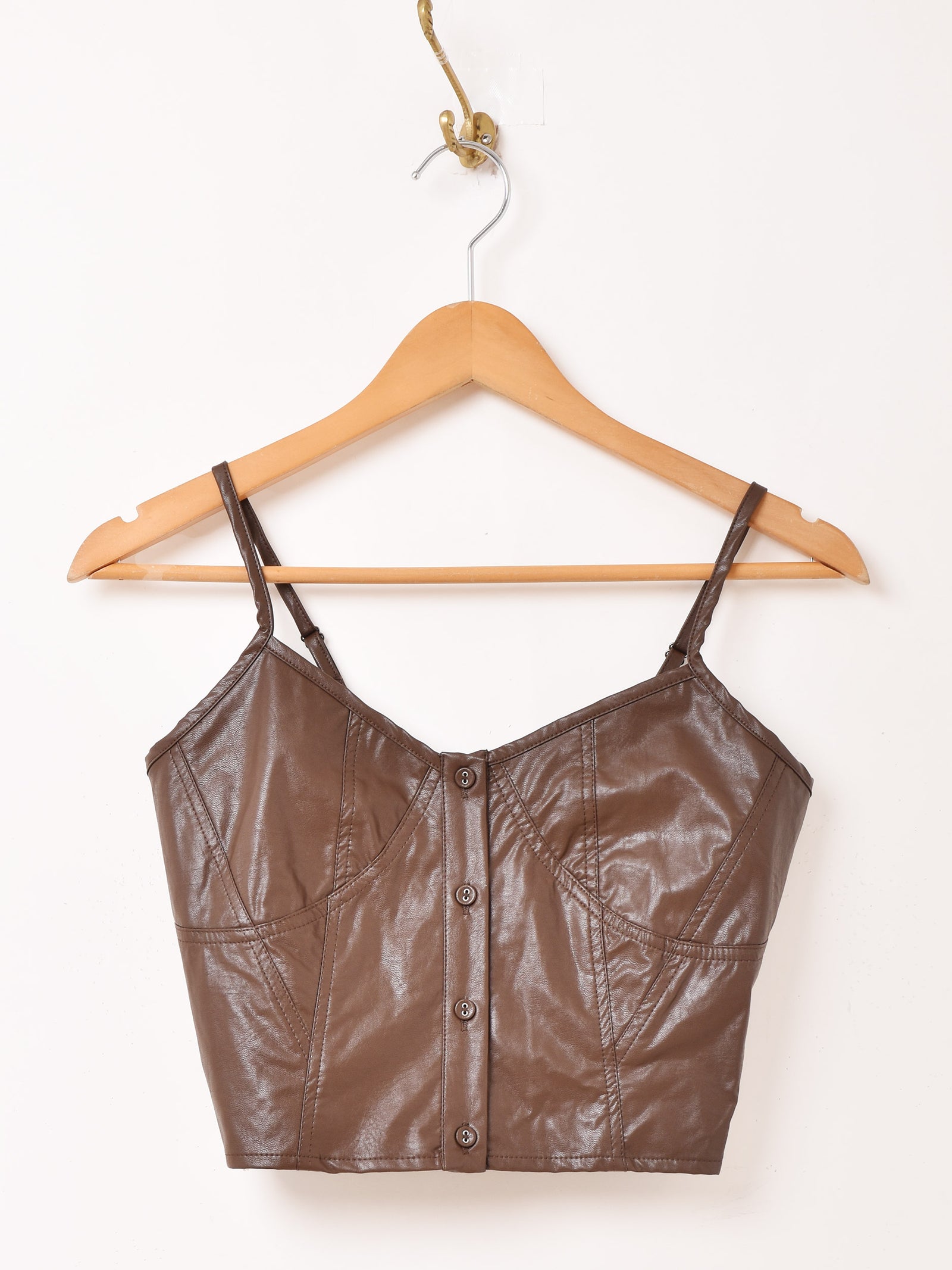 3色展開】Meridian フェイクレザー ビスチェ – 古着屋Top of the Hill