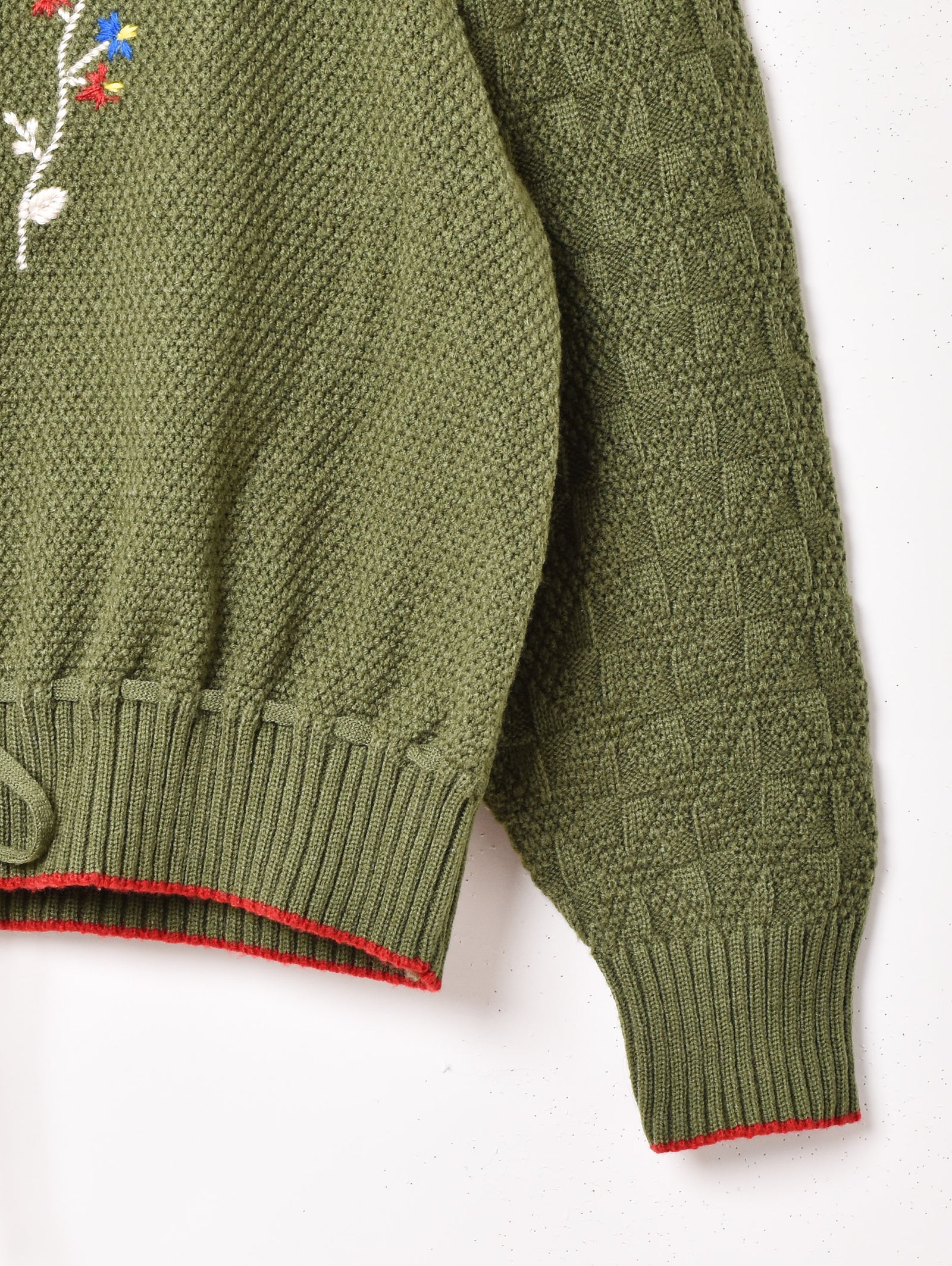 花刺繍 チロルカーディガン – 古着屋Top of the Hillのネット