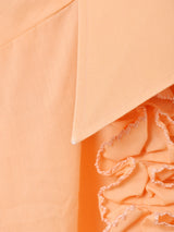 70's "After Six" 長袖 フリルシャツ