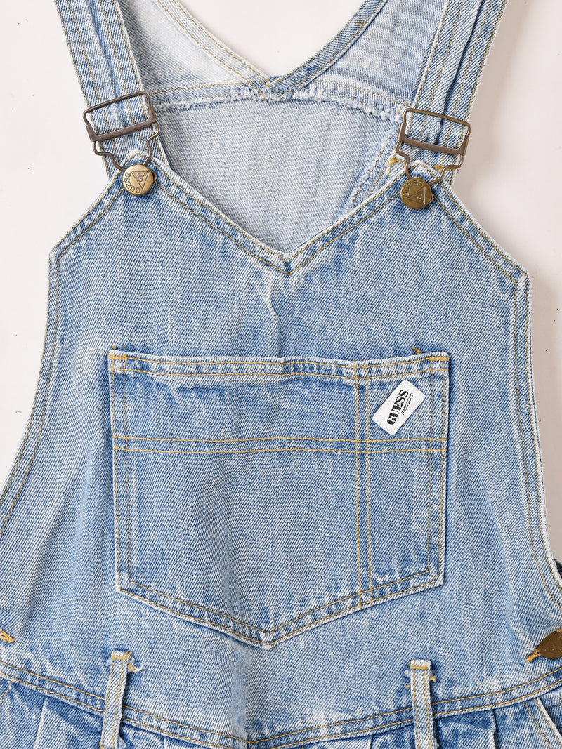 アメリカ製 "GUESS" デニム ミニサロペット ワンピース