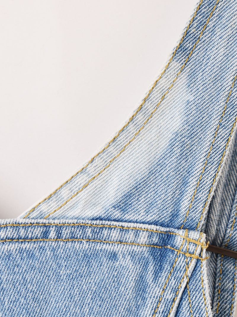 アメリカ製 "GUESS" デニム ミニサロペット ワンピース