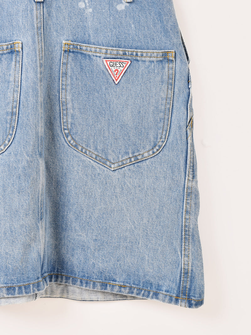 アメリカ製 "GUESS" デニム ミニサロペット ワンピース