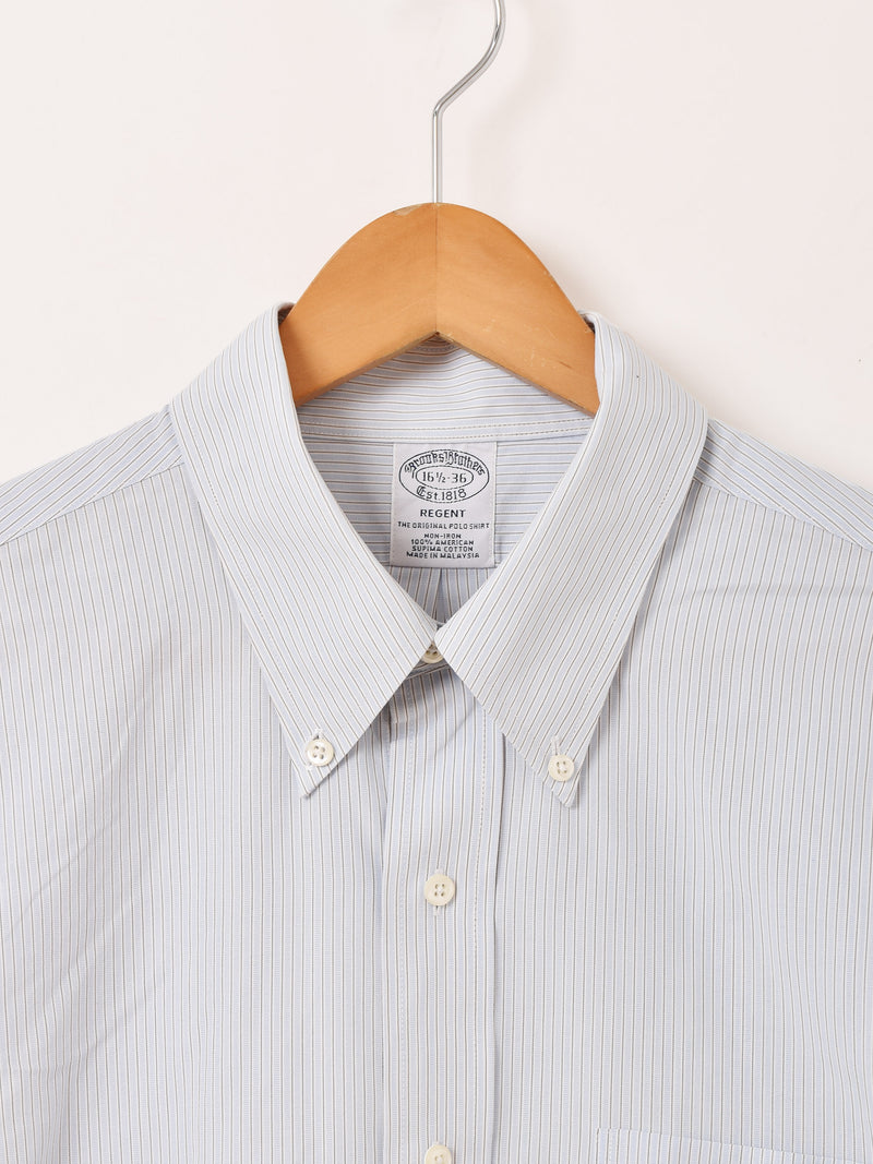 "BrooksBrothers" ストライプ 長袖シャツ
