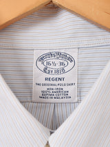"BrooksBrothers" ストライプ 長袖シャツ
