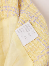 チェーン装飾付き ツイード ミニスカート