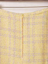 チェーン装飾付き ツイード ミニスカート