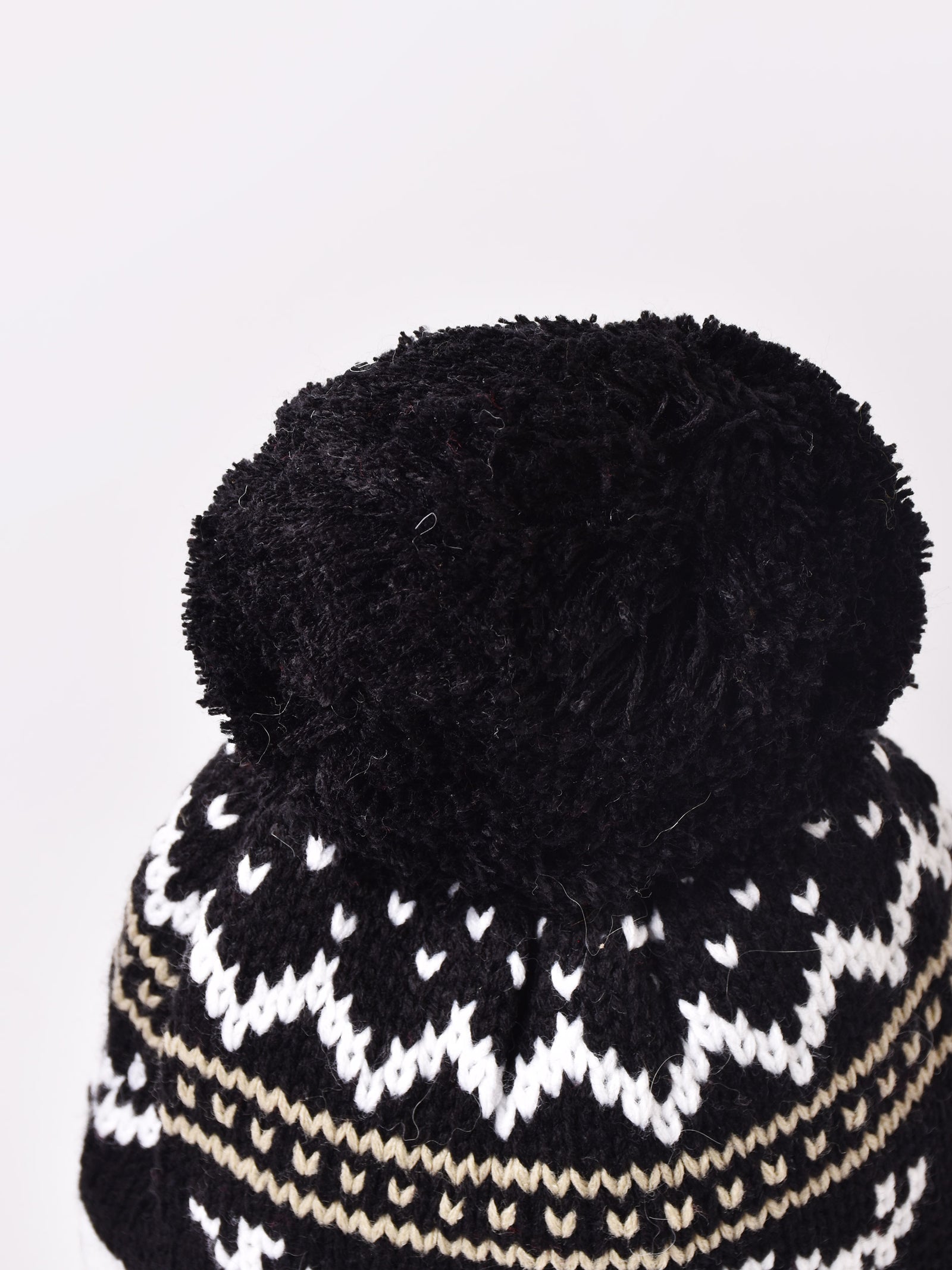 3色展開】トナカイ柄 ポンポン付き ニットキャップ – 古着屋Top of the