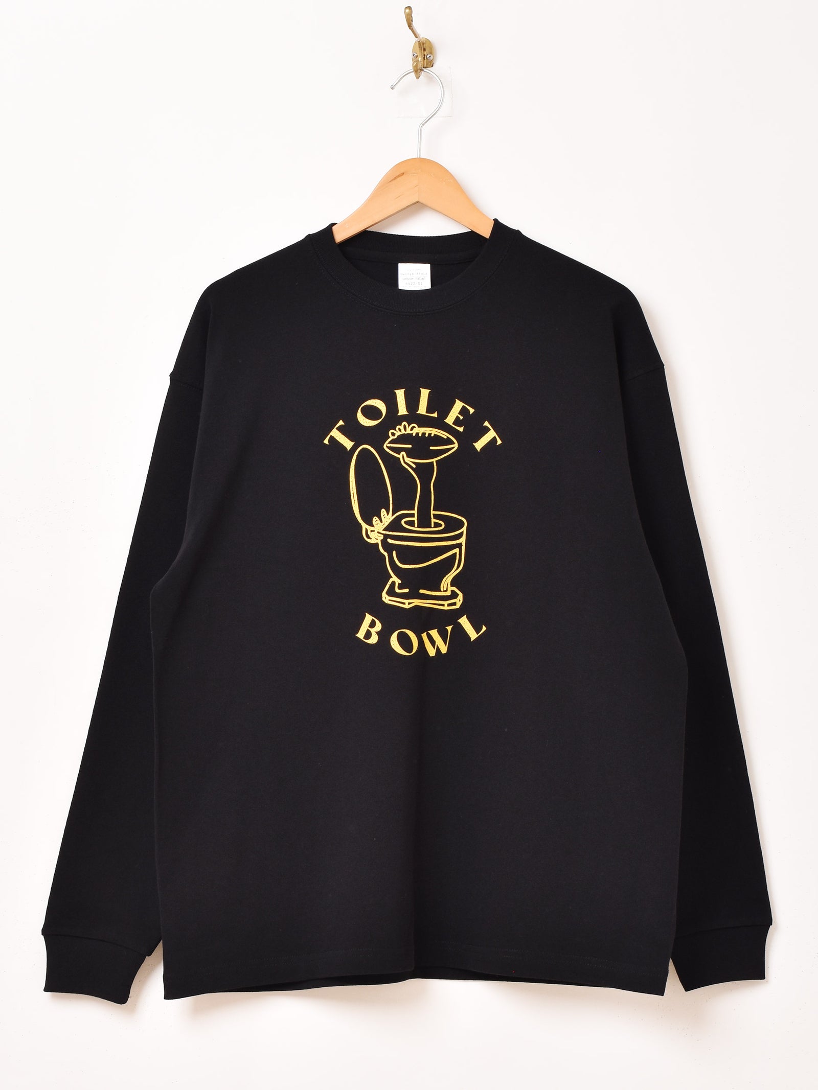 2色展開】 プリント ロングスリーブTシャツ「TOILET BOWL」 – 古着屋