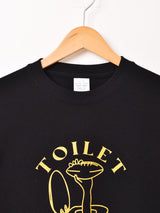 【2色展開】 プリント ロングスリーブTシャツ「TOILET BOWL」