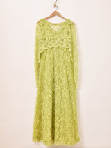 Cape Design Lace Dress