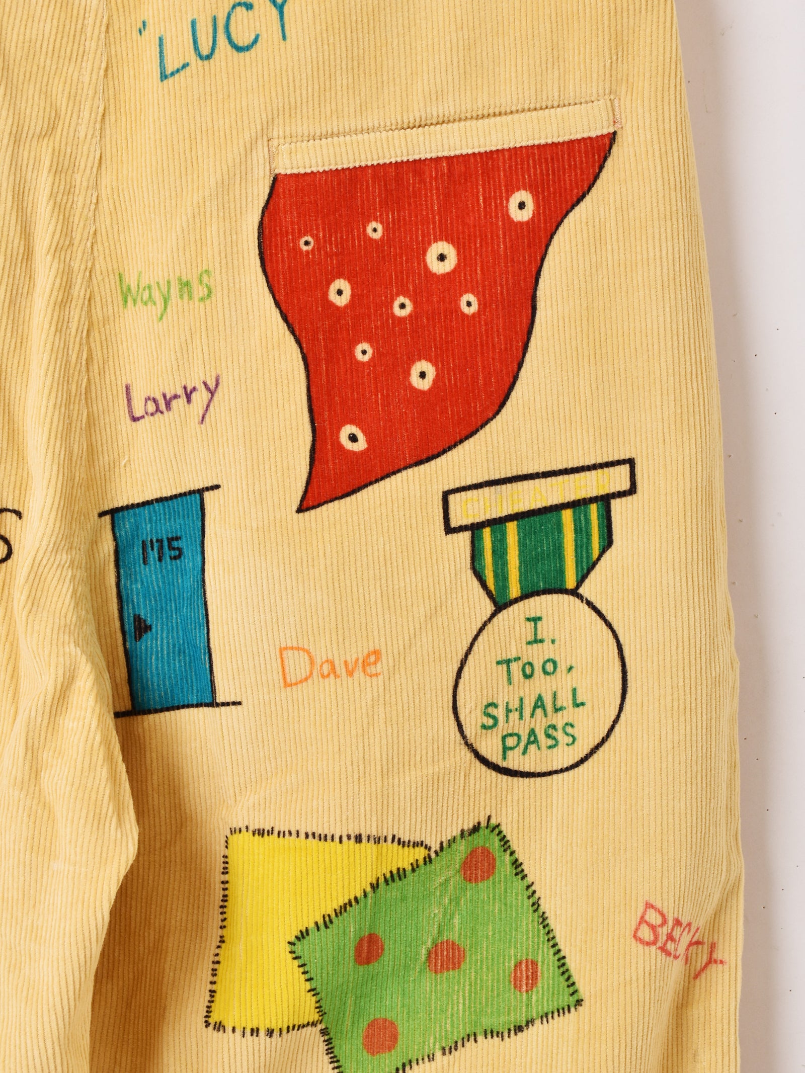 大人気　backers メモリアルパンツ　コーデュロイ　ペンキ 2色展開】Backers メモリアルペイント コーデュロイパンツ – 古着屋Top