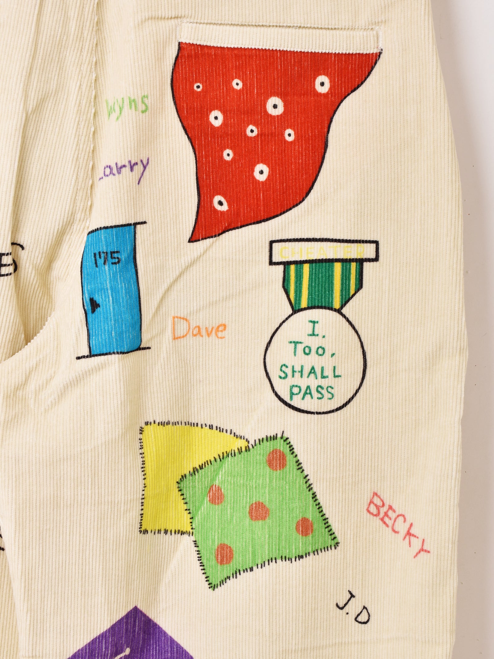 2色展開】Backers メモリアルペイント コーデュロイパンツ – 古着屋Top