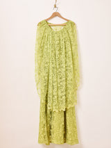 Cape Design Lace Dress